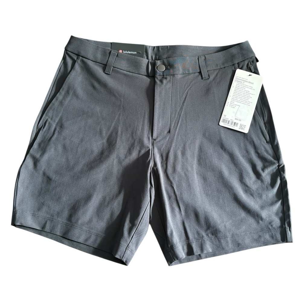 Lululemon Athletica Slate Gray Flat Front Shorts - Picture 8 of 13